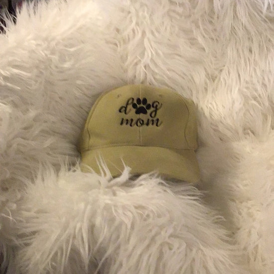 * Embroidered Dog Mom Ball Cap