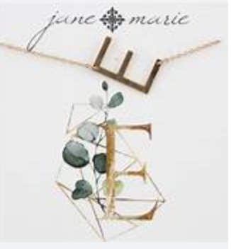 * Jane Marie Gold Initial Necklace