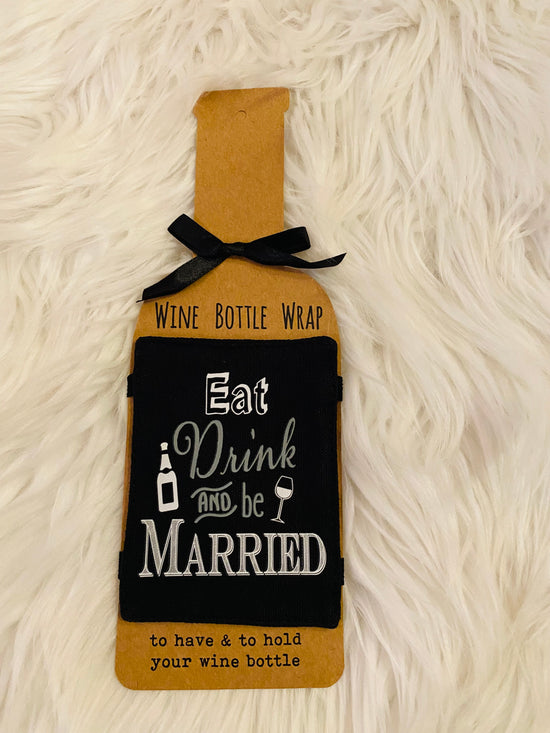 * Wedding Wine Bottle Wrap
