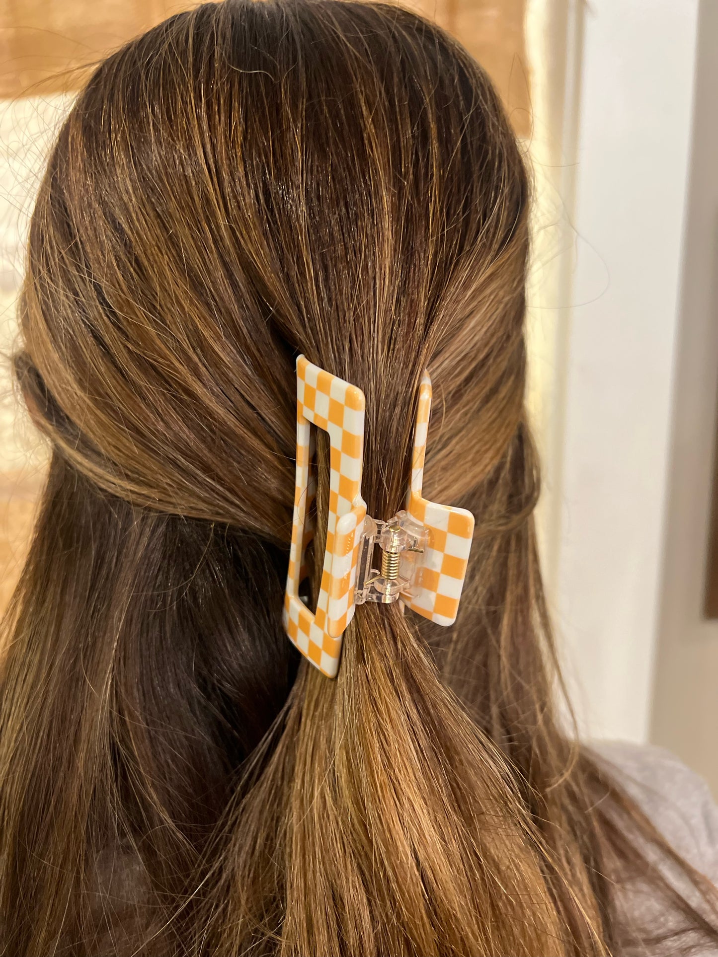 Checkerboard Hair Clip