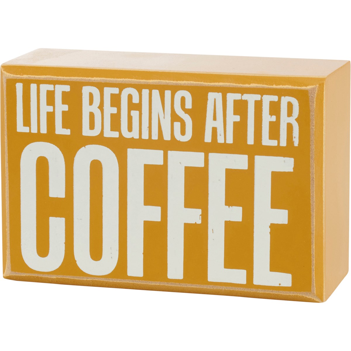 * Life Begins After Coffee Sign and Sock Set