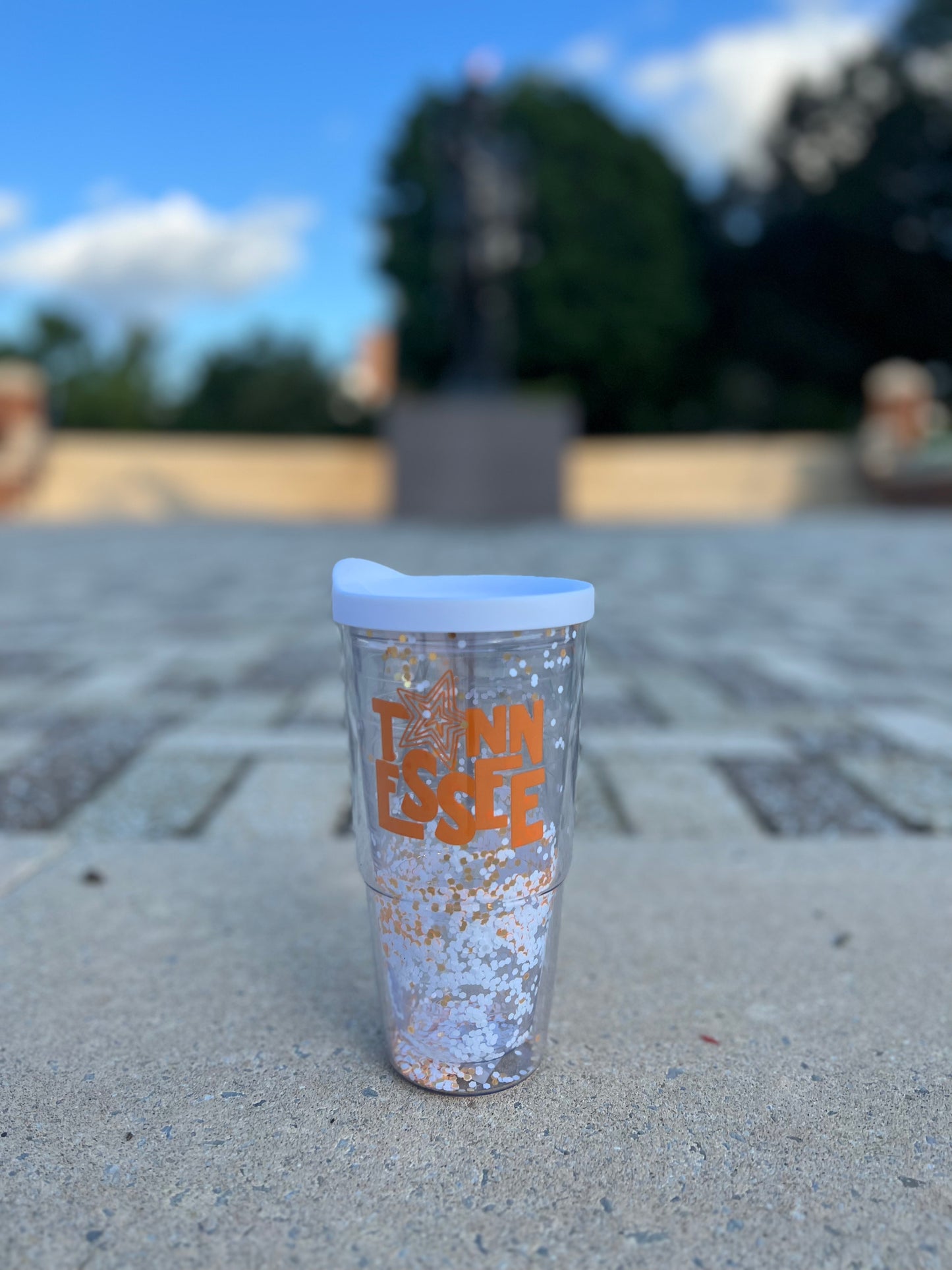 Load image into Gallery viewer, .Tennessee Acrylic Glitter Tumbler
