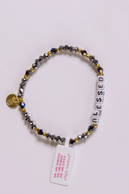 SIMPLY SOUTHERN BEADED STACKABLE POSITIVITY BRACELETS