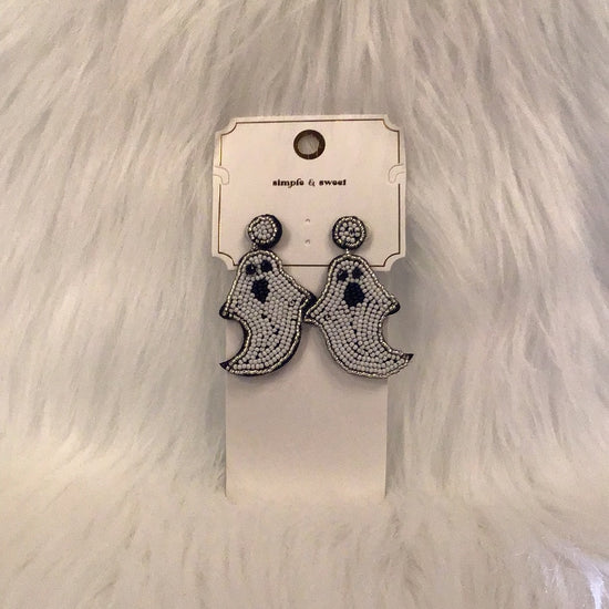 . Ghost Beaded Earrings