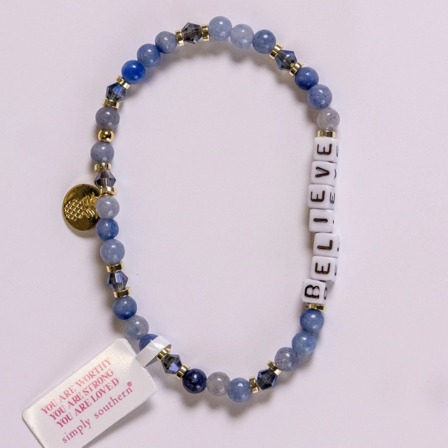 SIMPLY SOUTHERN BEADED STACKABLE POSITIVITY BRACELETS