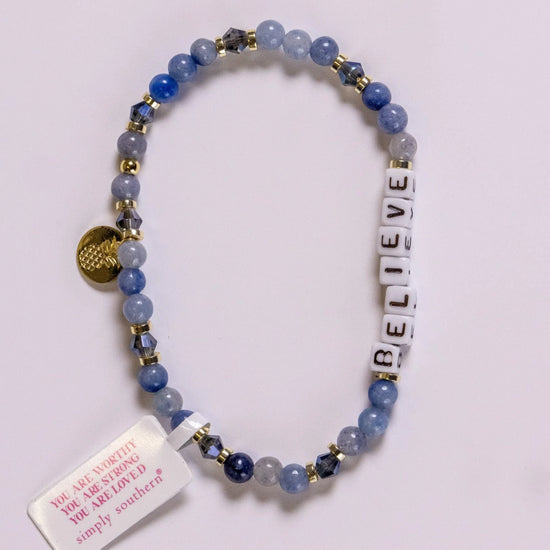 SIMPLY SOUTHERN BEADED STACKABLE POSITIVITY BRACELETS