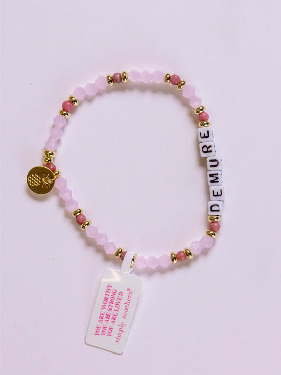 SIMPLY SOUTHERN BEADED STACKABLE POSITIVITY BRACELETS