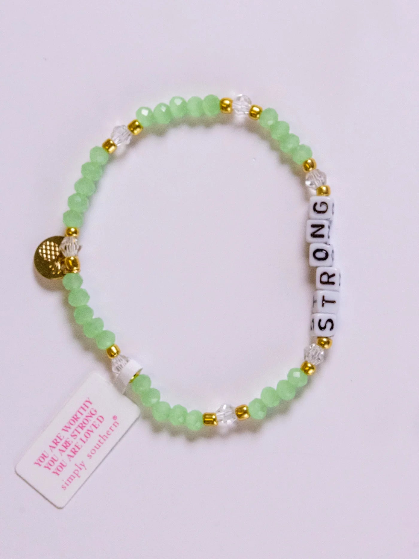 SIMPLY SOUTHERN BEADED STACKABLE POSITIVITY BRACELETS