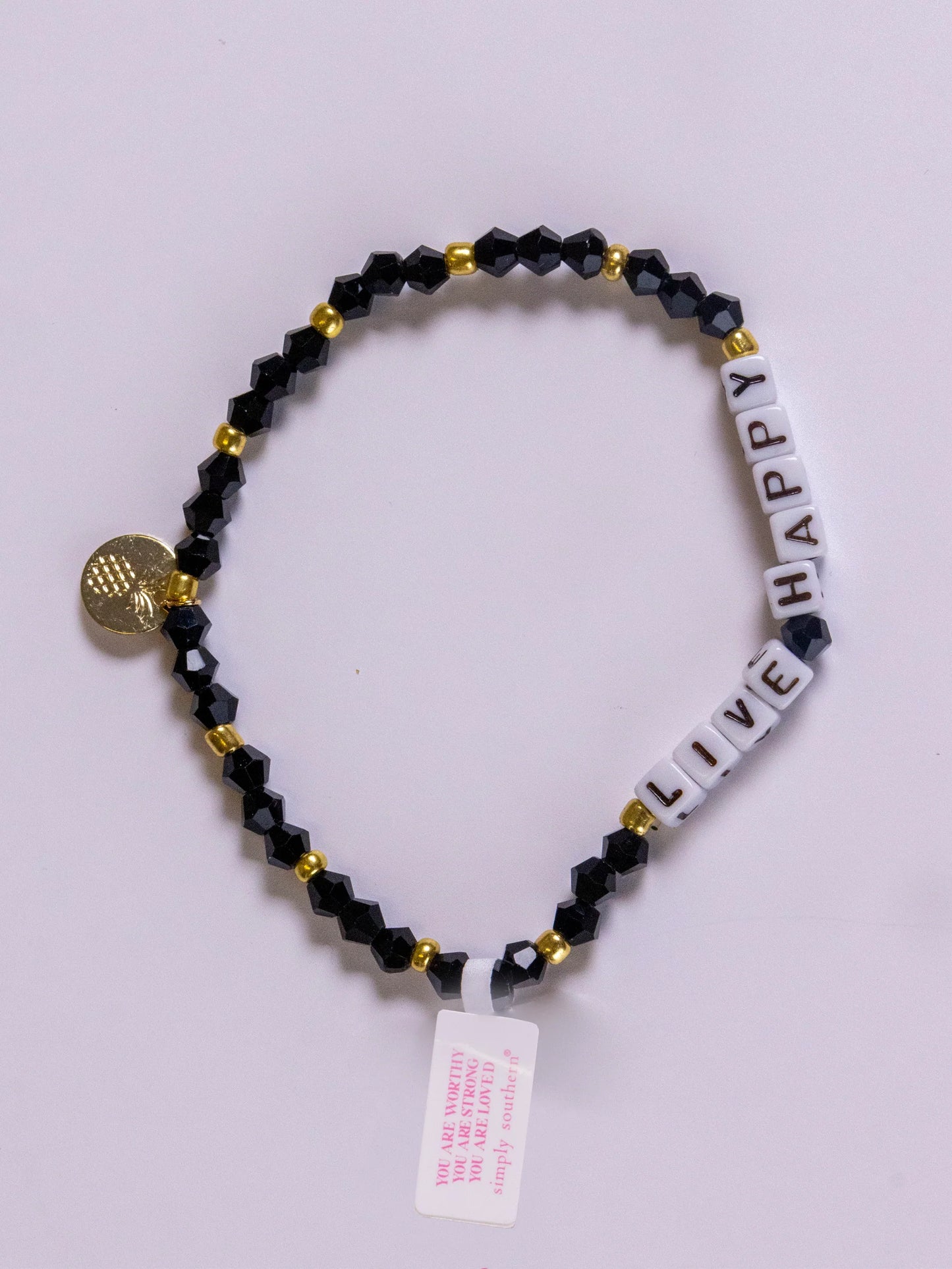 SIMPLY SOUTHERN BEADED STACKABLE POSITIVITY BRACELETS