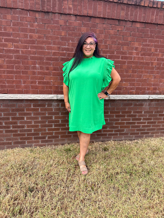 Lady Luck Kelly Green Dress