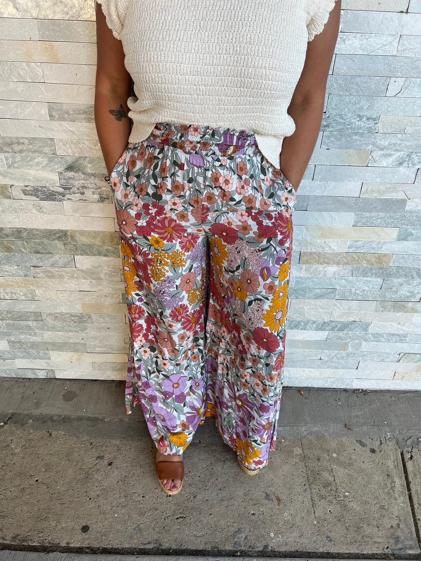 Groovy Garden Wide Leg Pants