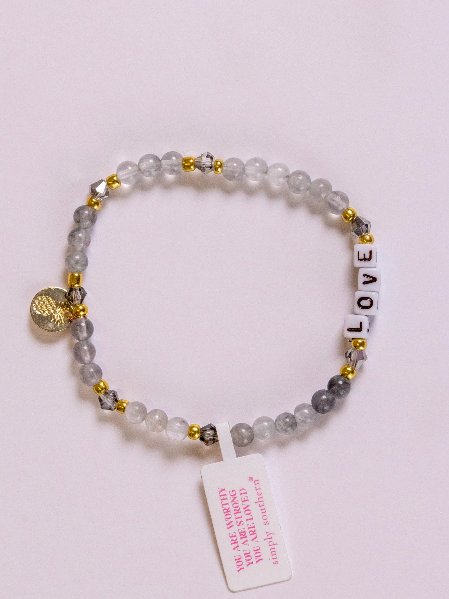 SIMPLY SOUTHERN BEADED STACKABLE POSITIVITY BRACELETS