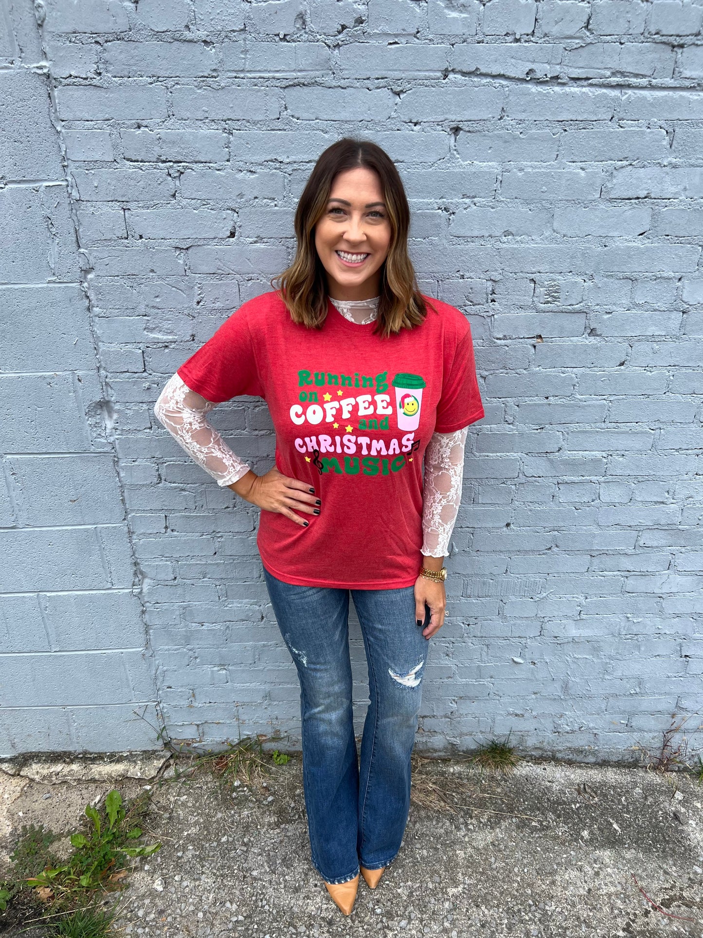 Coffee And Christmas Music Tee