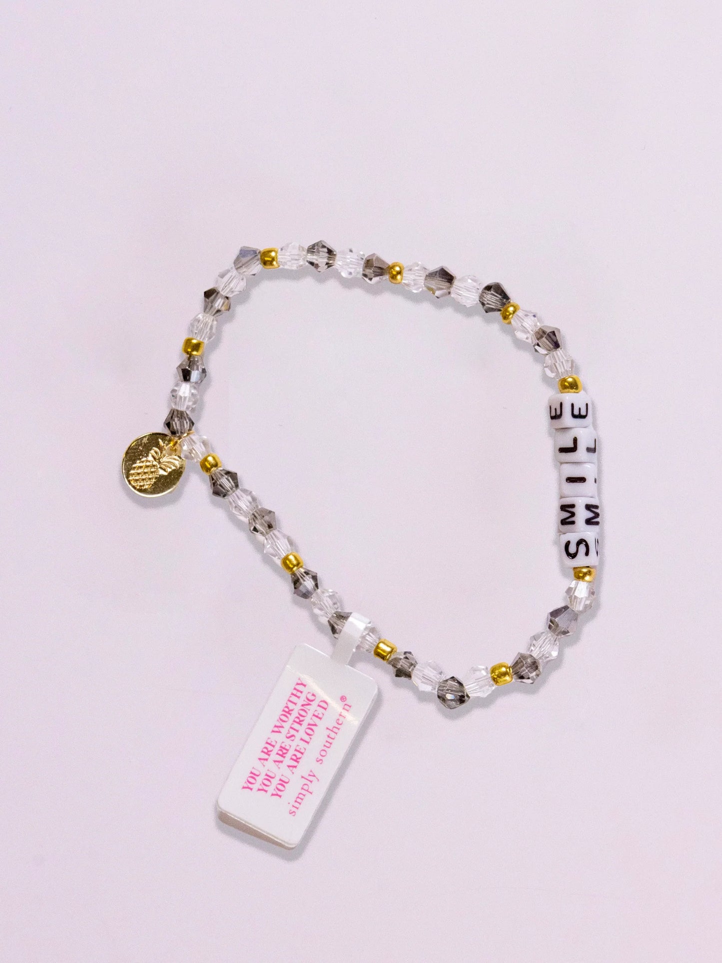 SIMPLY SOUTHERN BEADED STACKABLE POSITIVITY BRACELETS