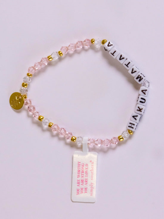 SIMPLY SOUTHERN BEADED STACKABLE POSITIVITY BRACELETS