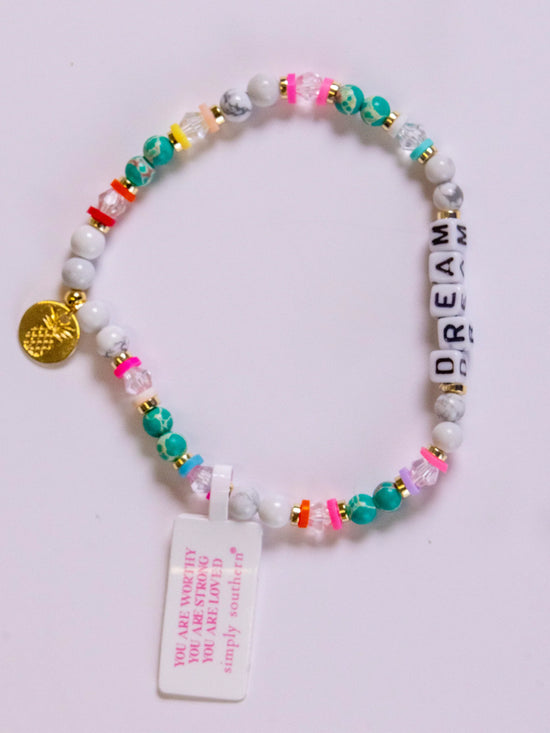 SIMPLY SOUTHERN BEADED STACKABLE POSITIVITY BRACELETS