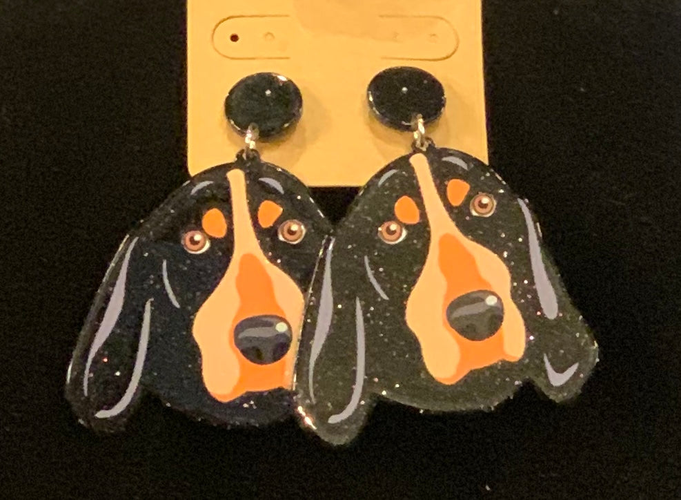 Smokey Head Acrylic Earring