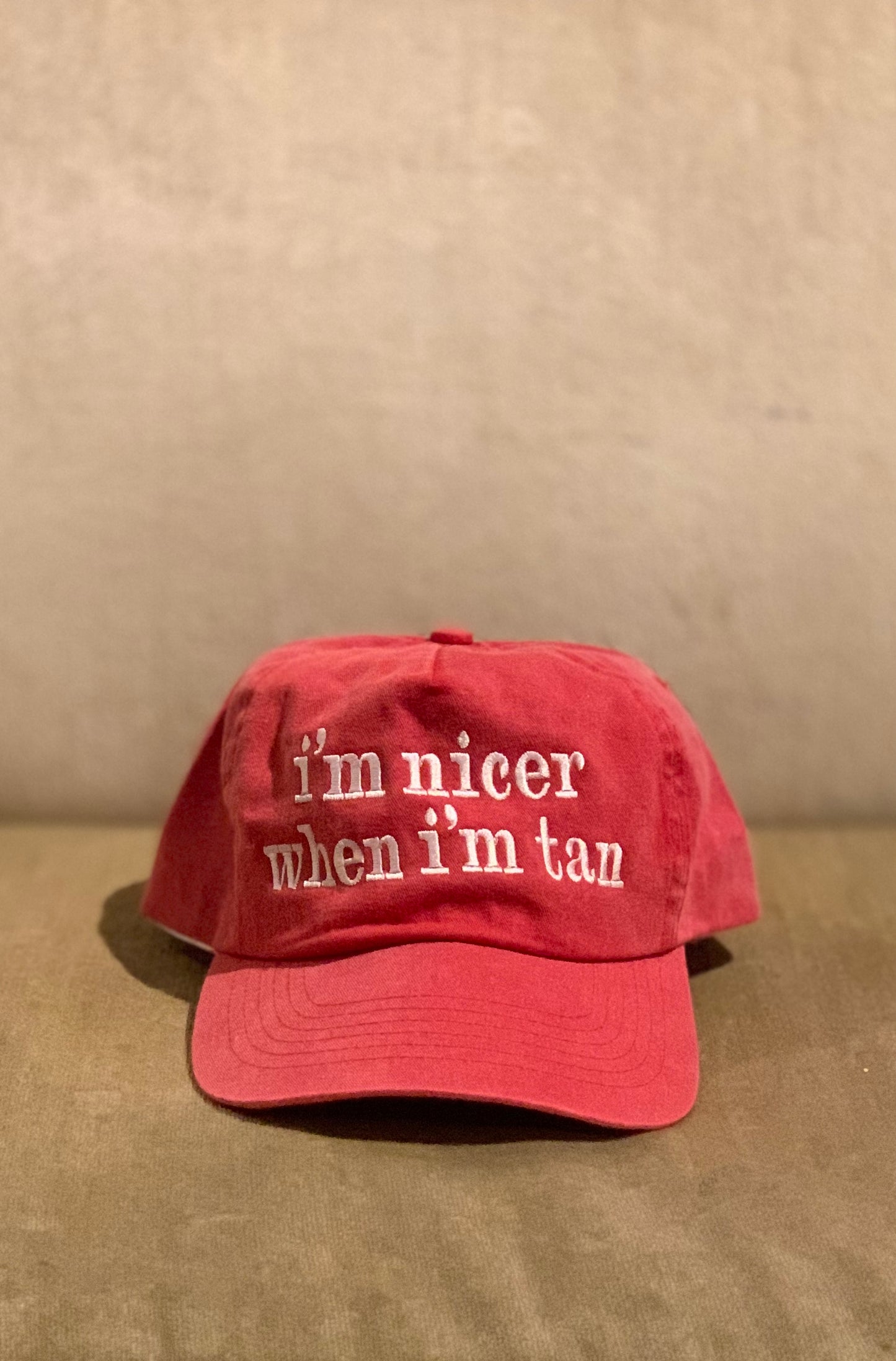 I'm Nicer When I'm Tan Ball Cap