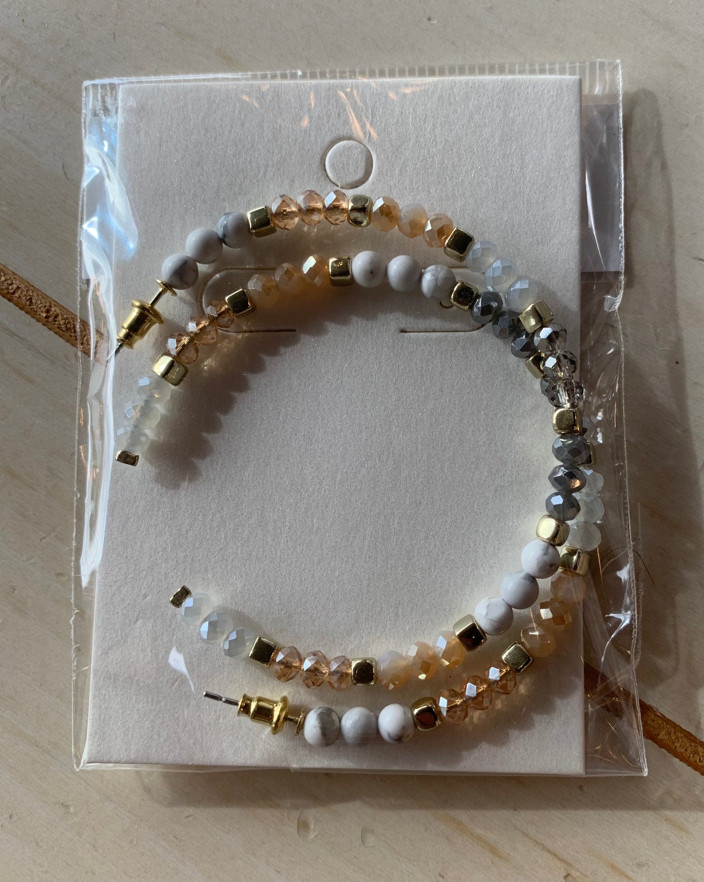 Beaded Hoop Earrings