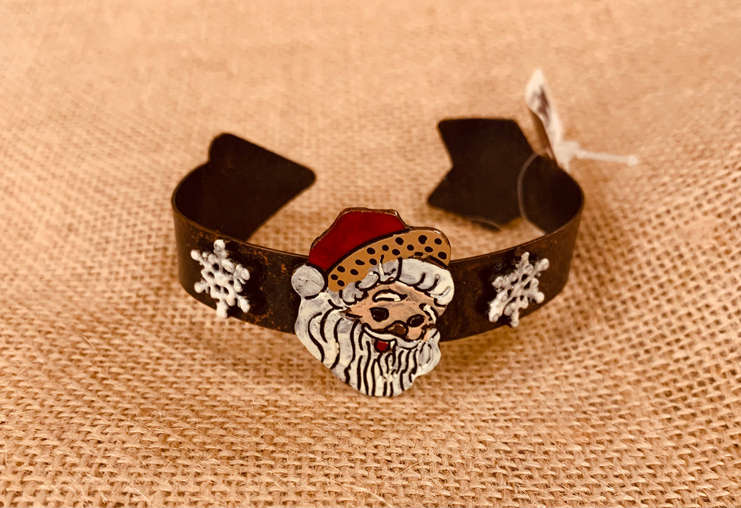 * Rustic Santa Cuff Bracelet