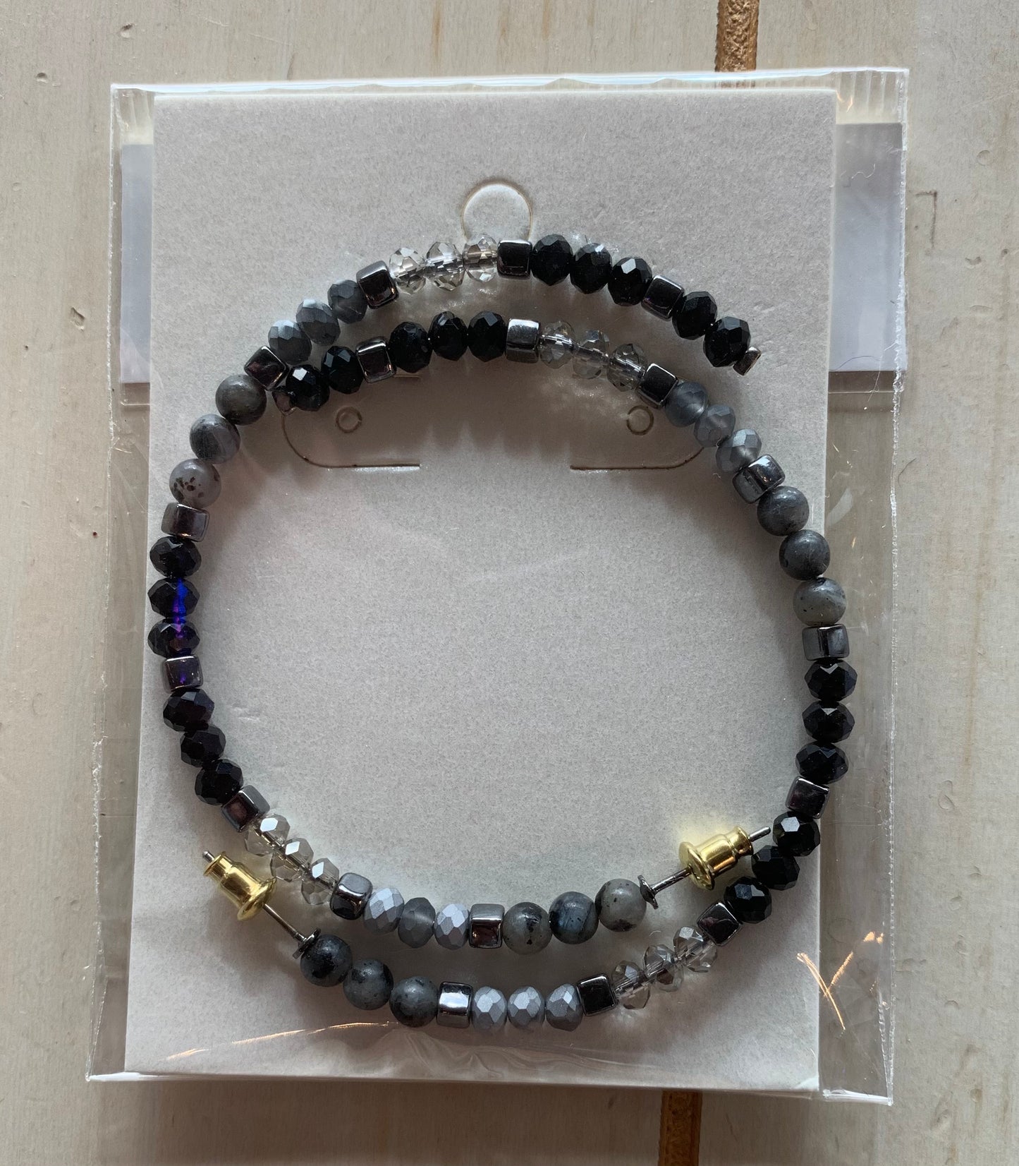 Beaded Hoop Earrings