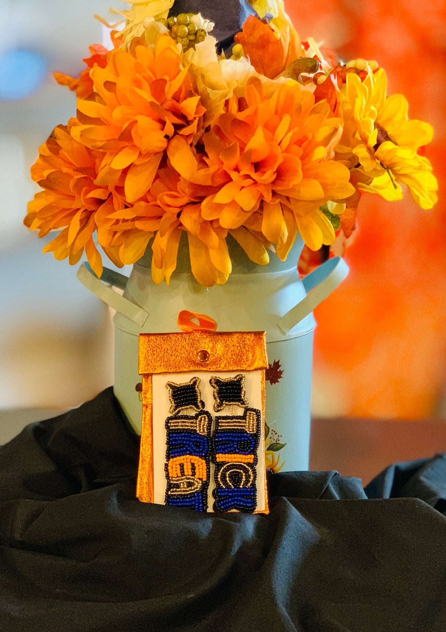 Trick or Treat Beaded Earrings