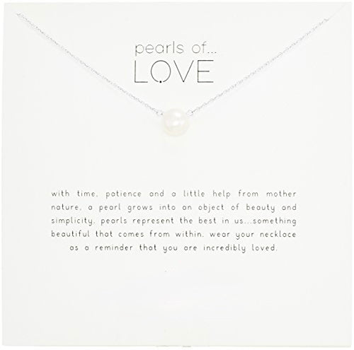 . Pearls of Love Card Necklace