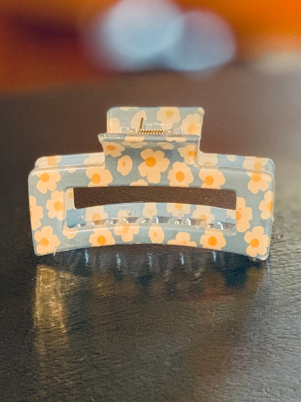 . Groovy Flowers Hair Clip