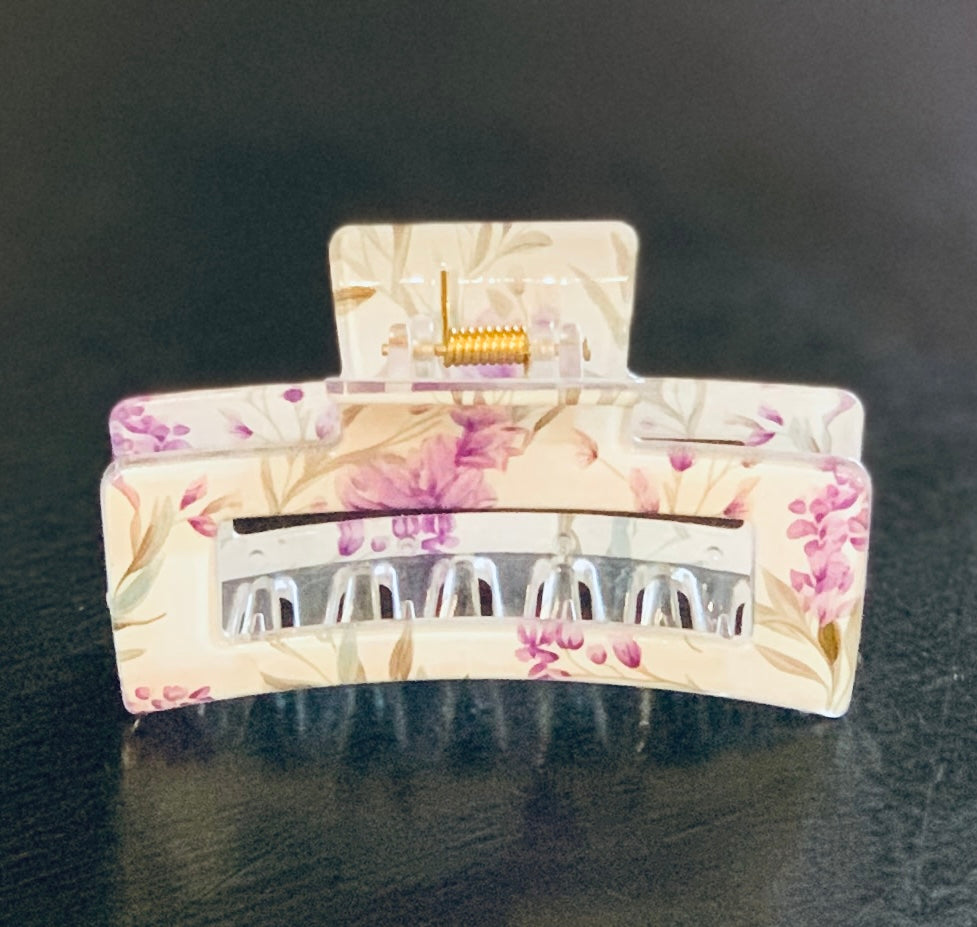 . Artsy Flowers Hair Clip
