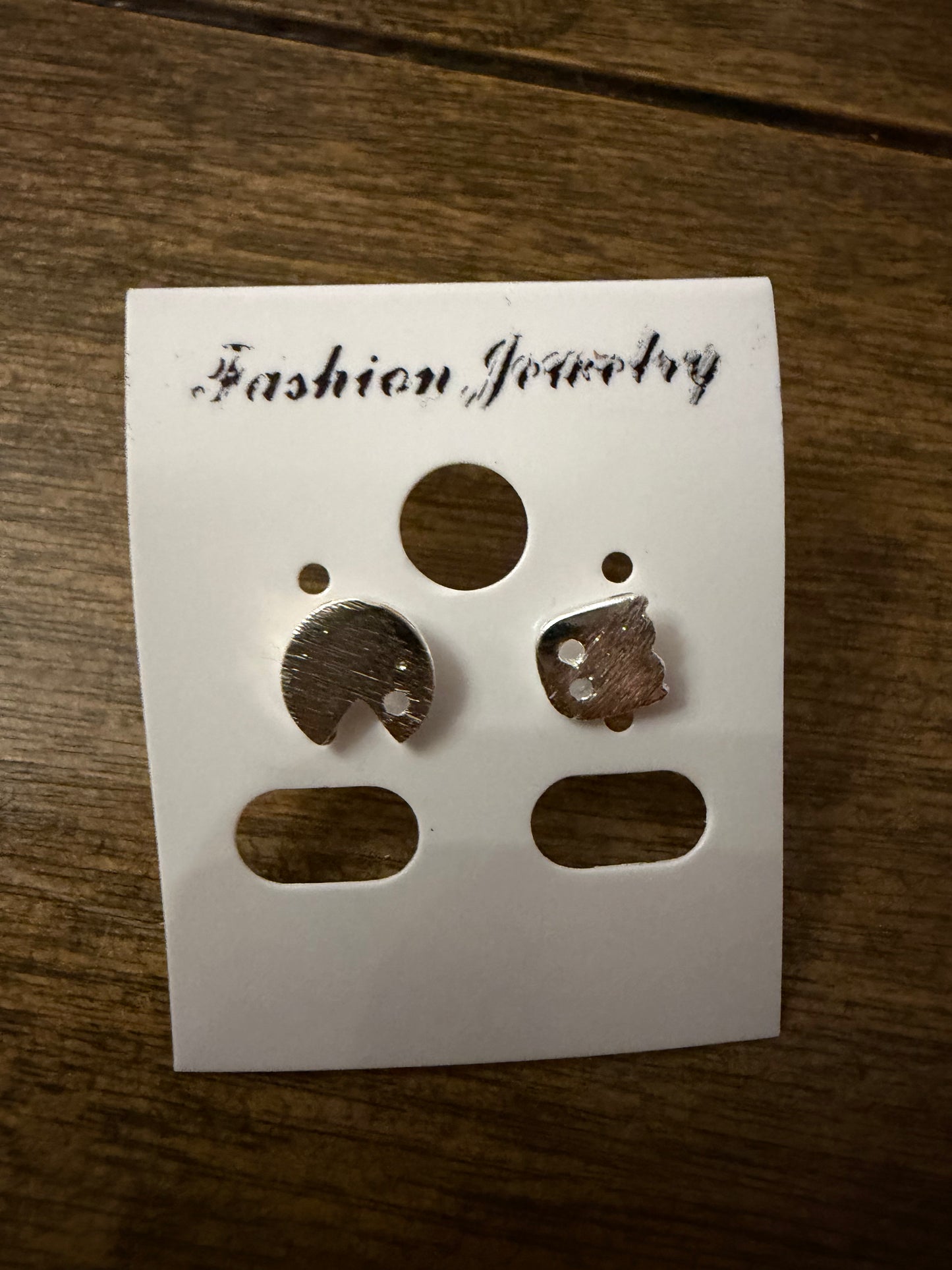. Silver Stud Earrings