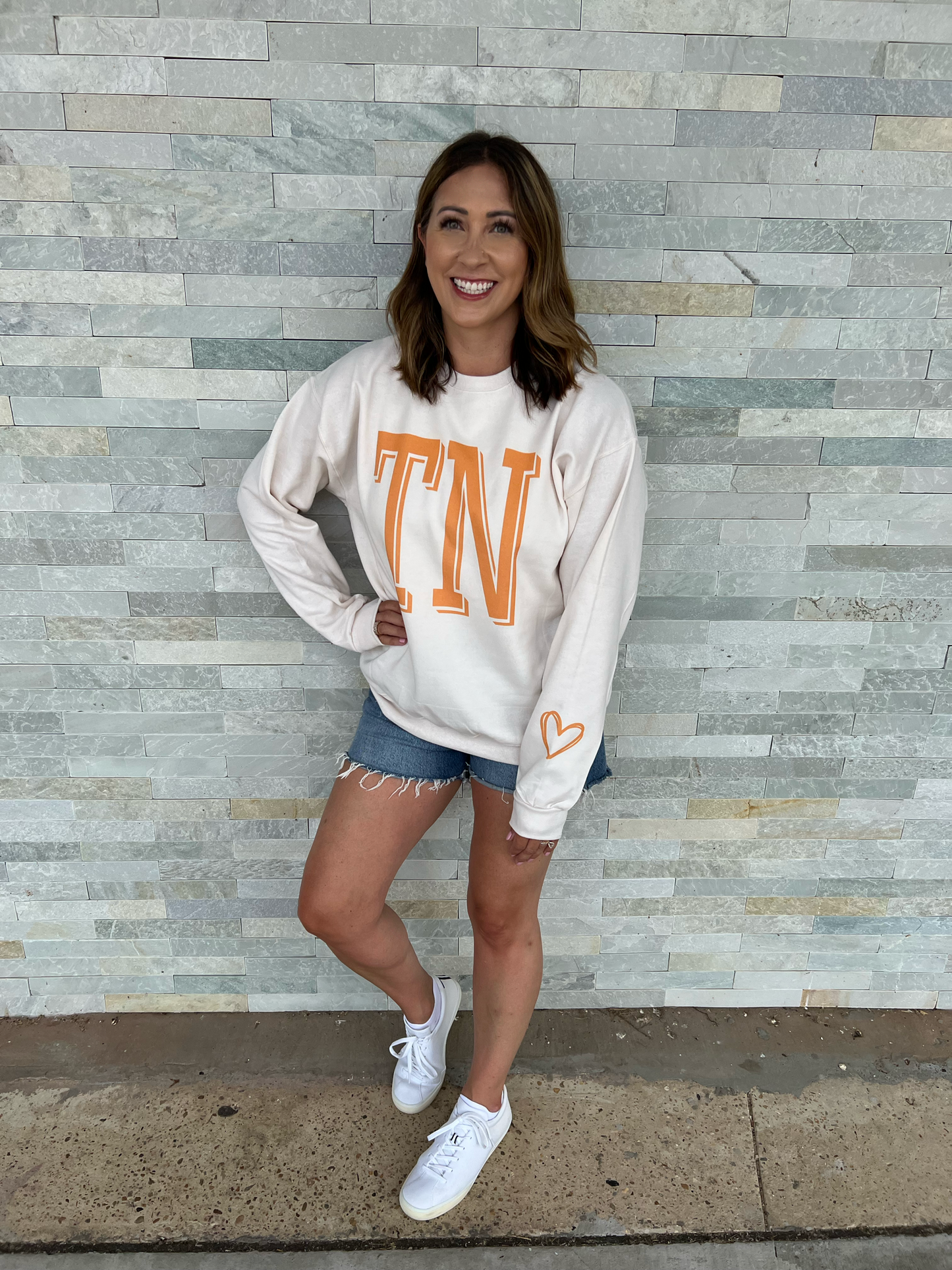 . TN Heart Sleeve Crewneck Sweatshirt