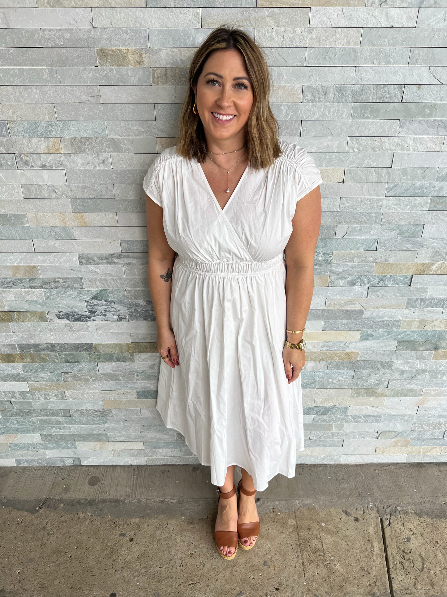 Blissful whispers White Dress