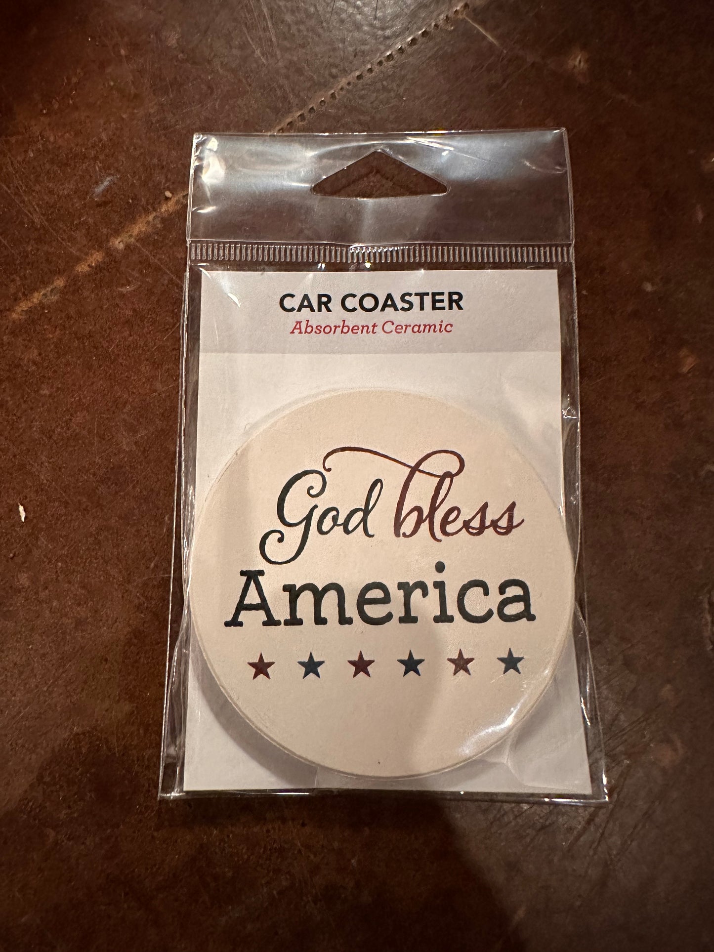 * PGD God Bless America Car Coaster
