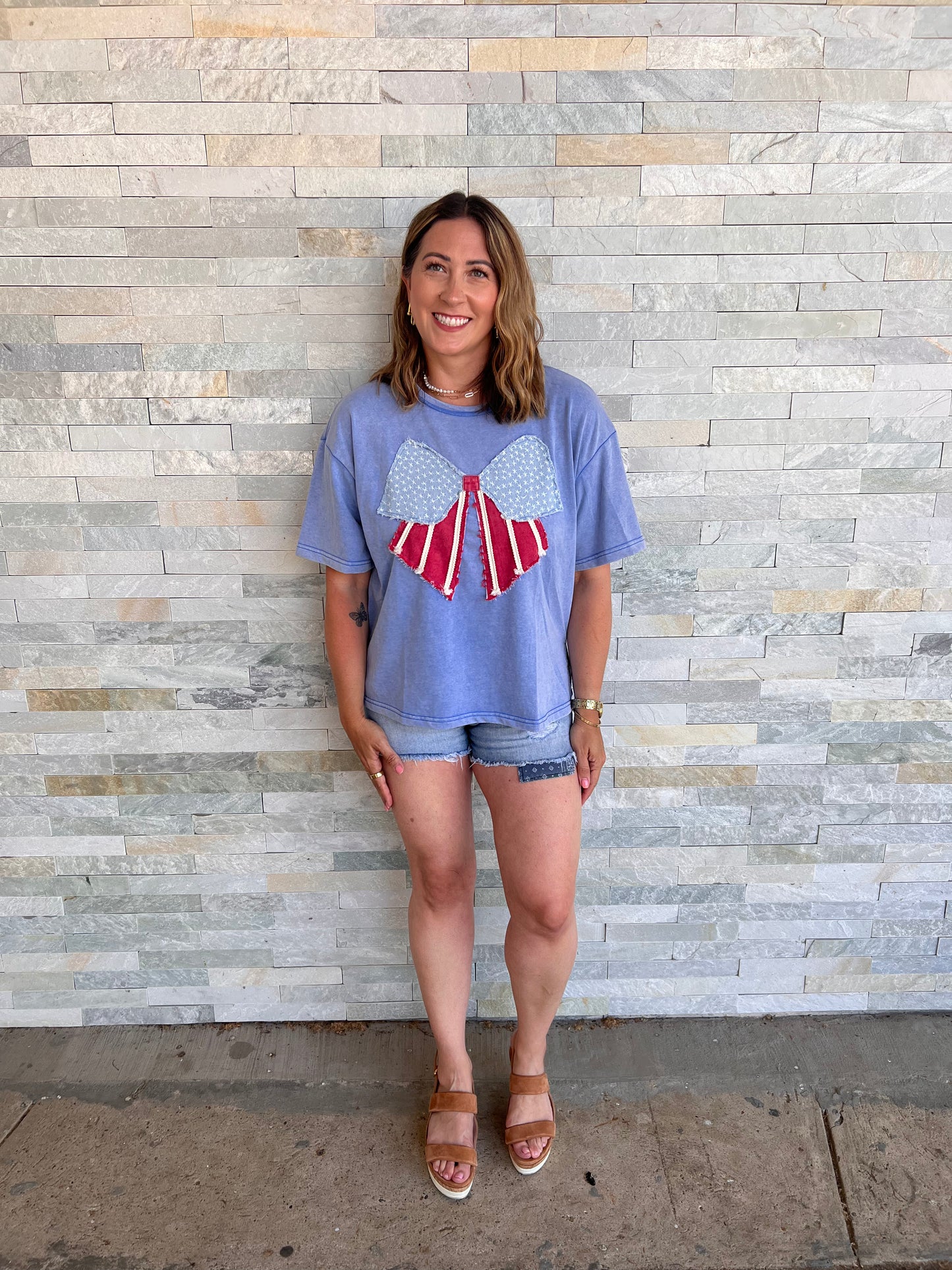 American Flag Bow Top