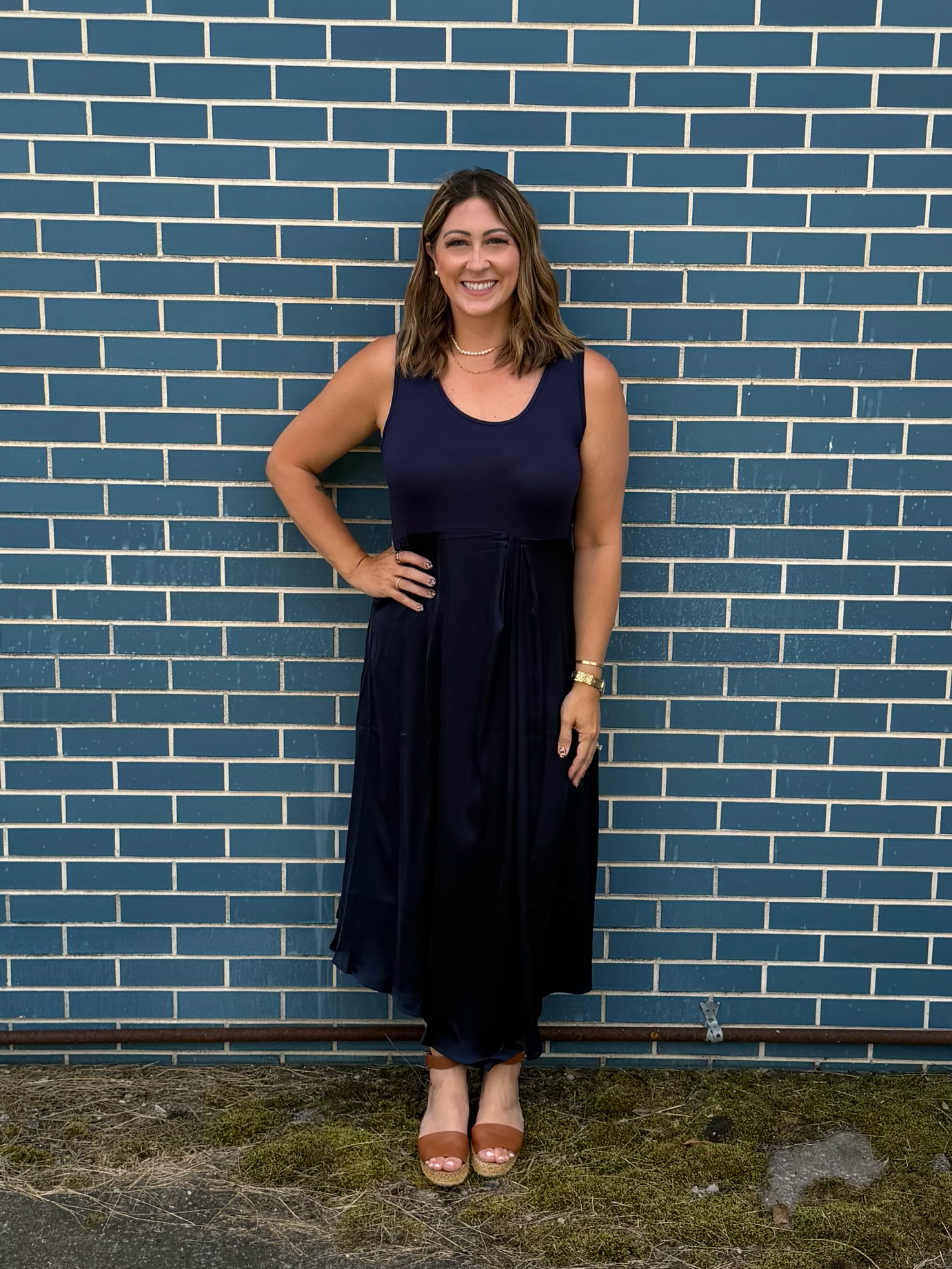 Find Time For Fun Navy 2 Piece Dress