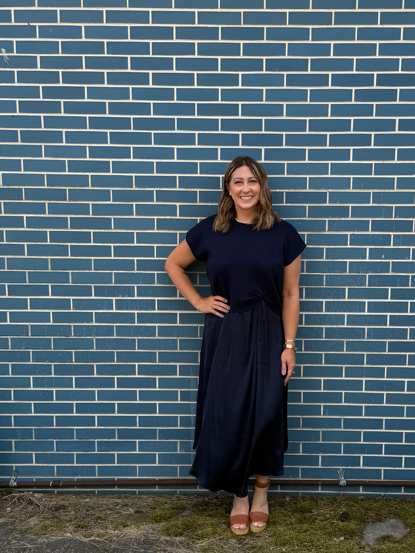 Find Time For Fun Navy 2 Piece Dress