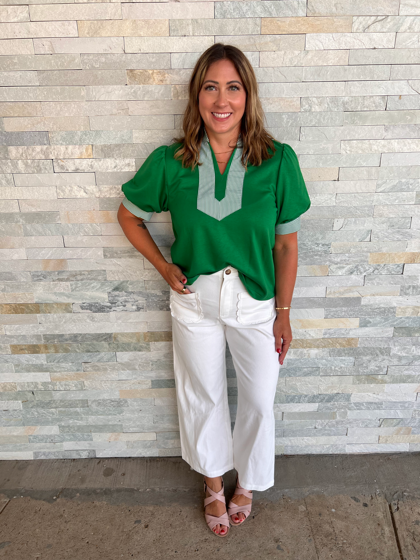 Sweet Serenity White Wide Leg Pants