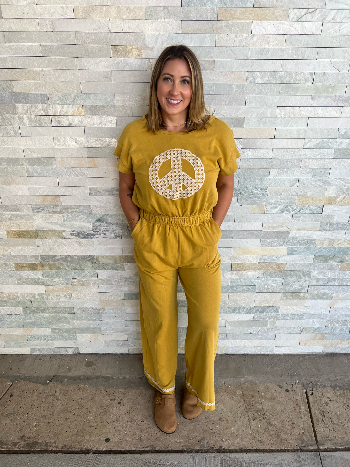 . Peace Sign Jersey Jumper