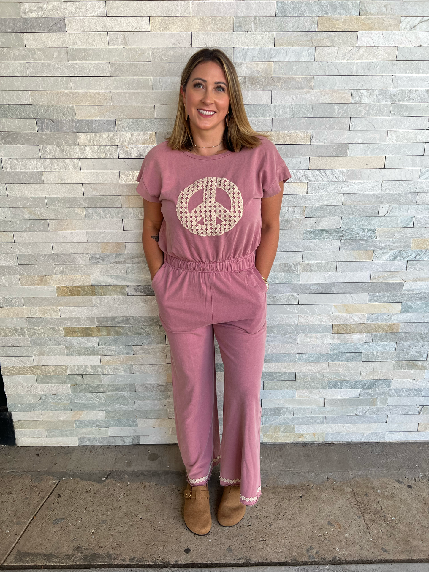 . Peace Sign Jersey Jumper