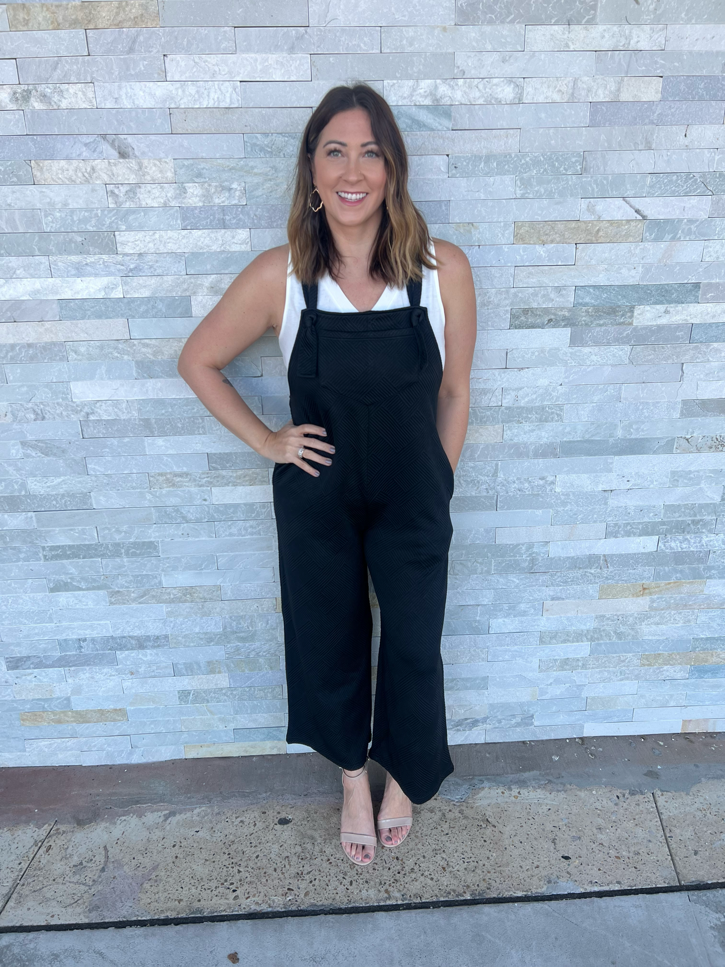 . There She Goes Textured Jumper