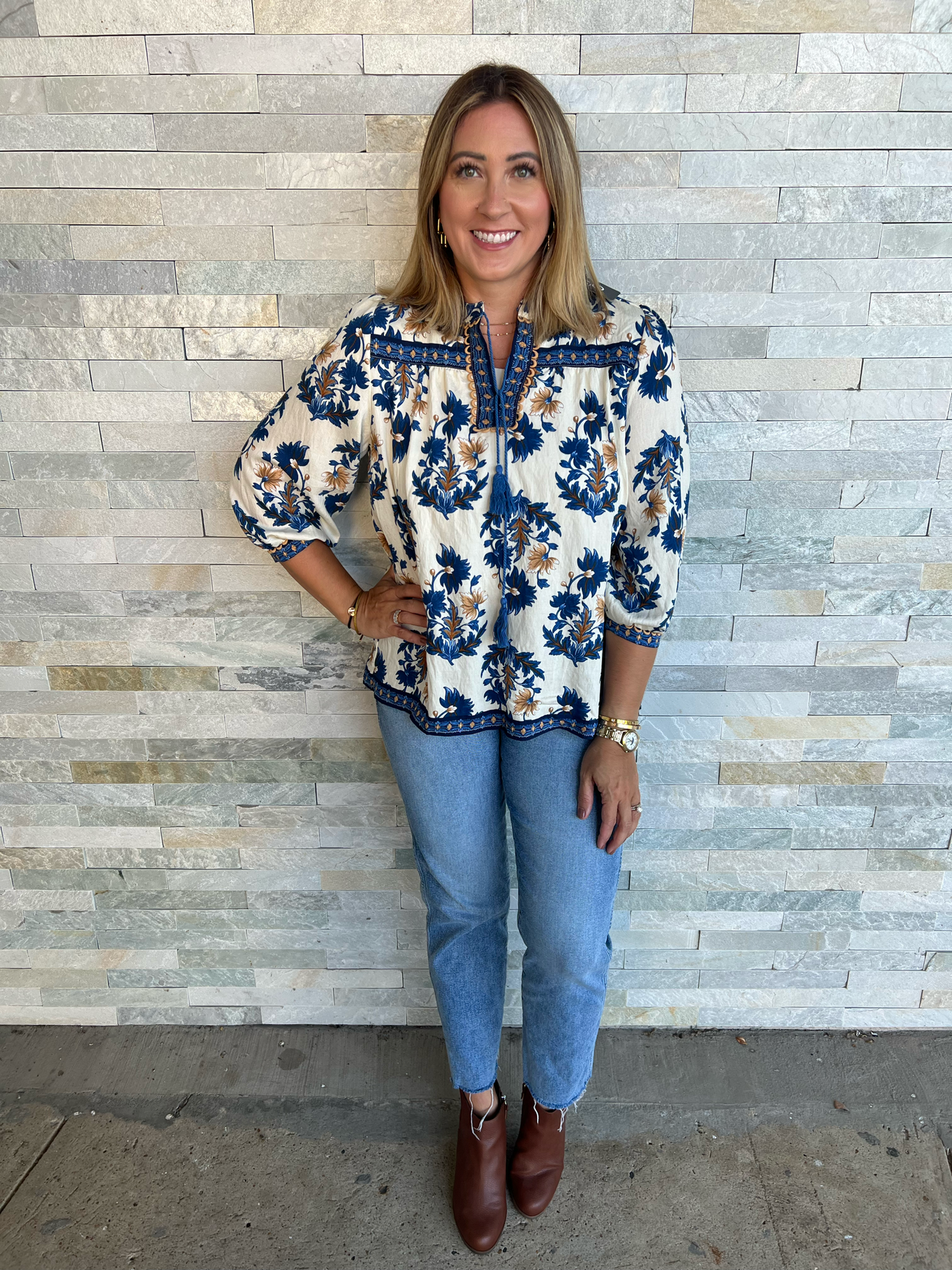 . Blue Vibes Tunic Top