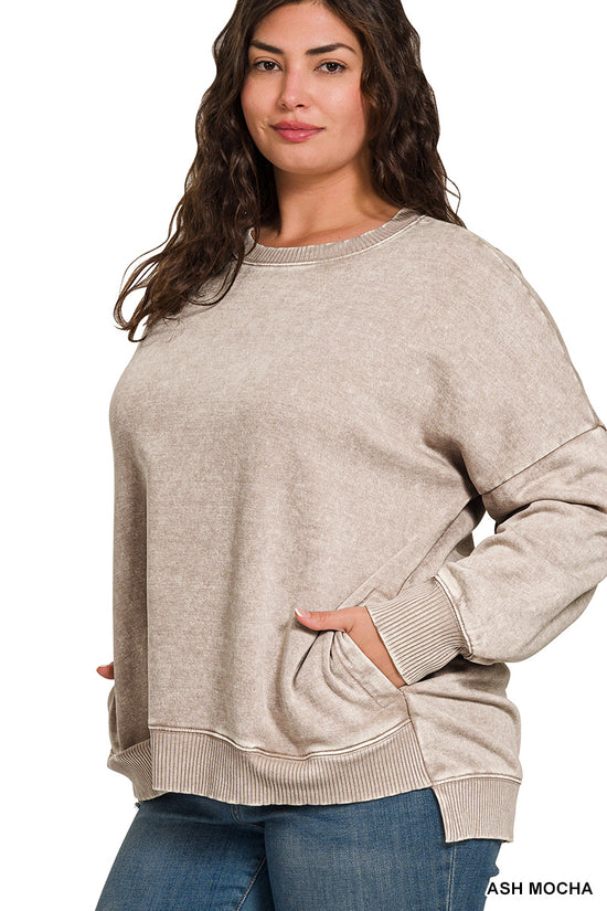 Willow Ash Mocha Slouchy Sweatshirt