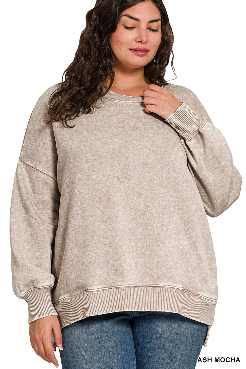 Willow Ash Mocha Slouchy Sweatshirt
