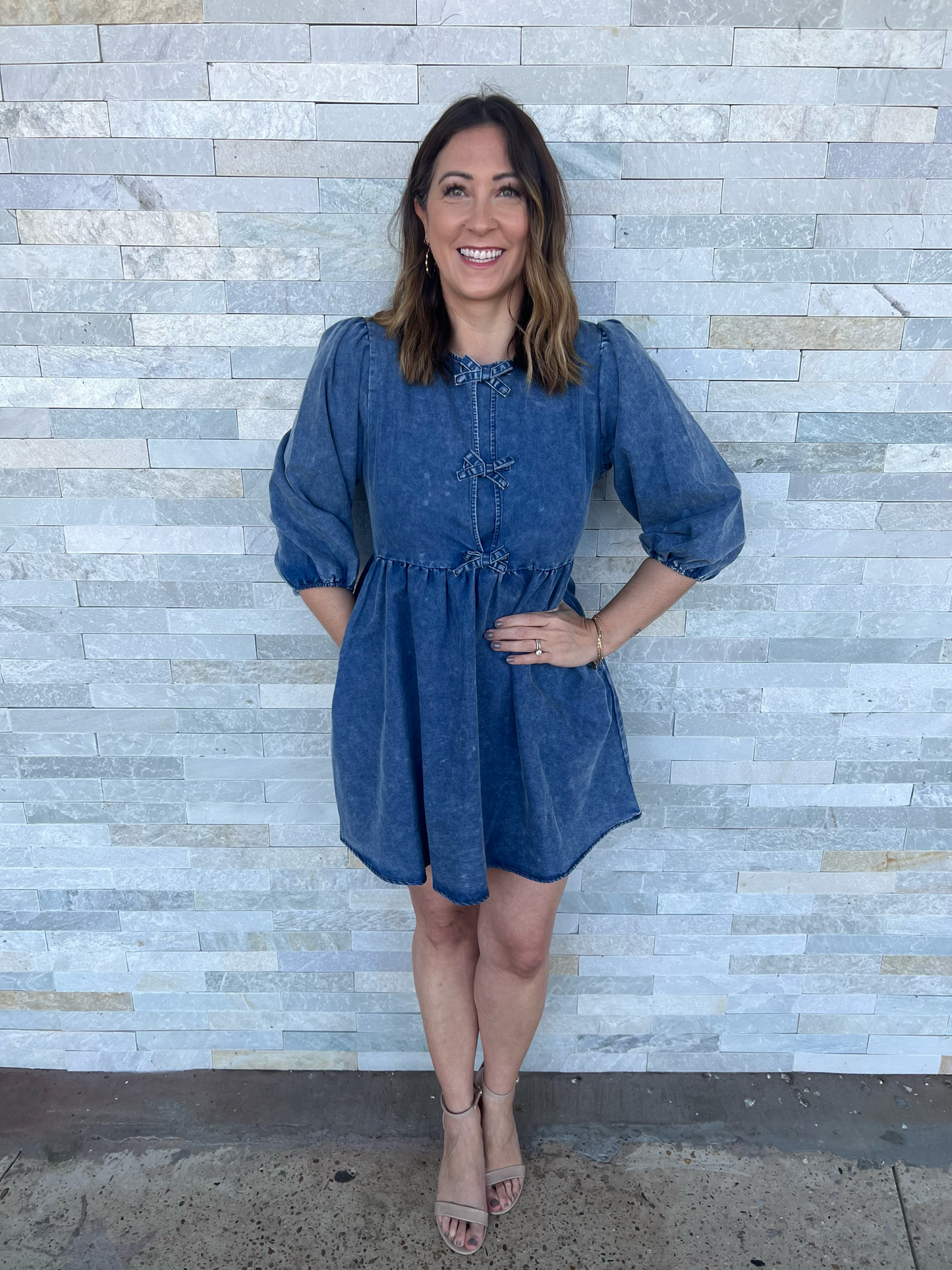 Better Days Ahead Denim dress Southern Bliss Boutique Better Days Ahead Denim dress Southern Bliss Boutique