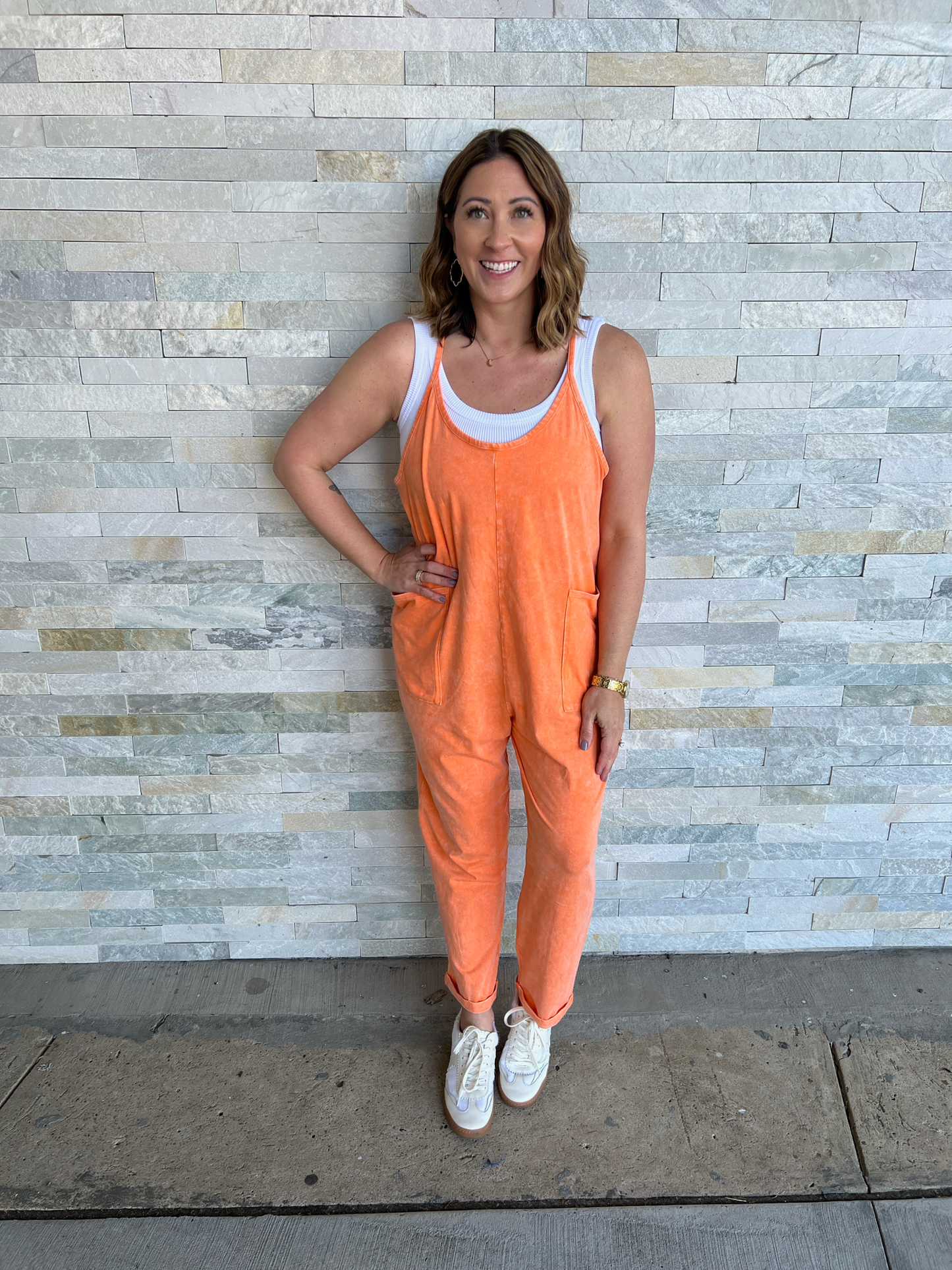 . Vol Tribe Washed Orange Jumper