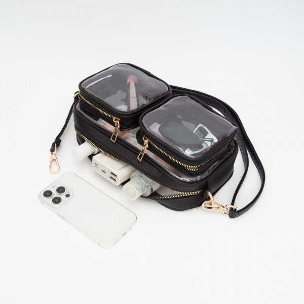 Jessa Clarity Compartment Crossbody Bag