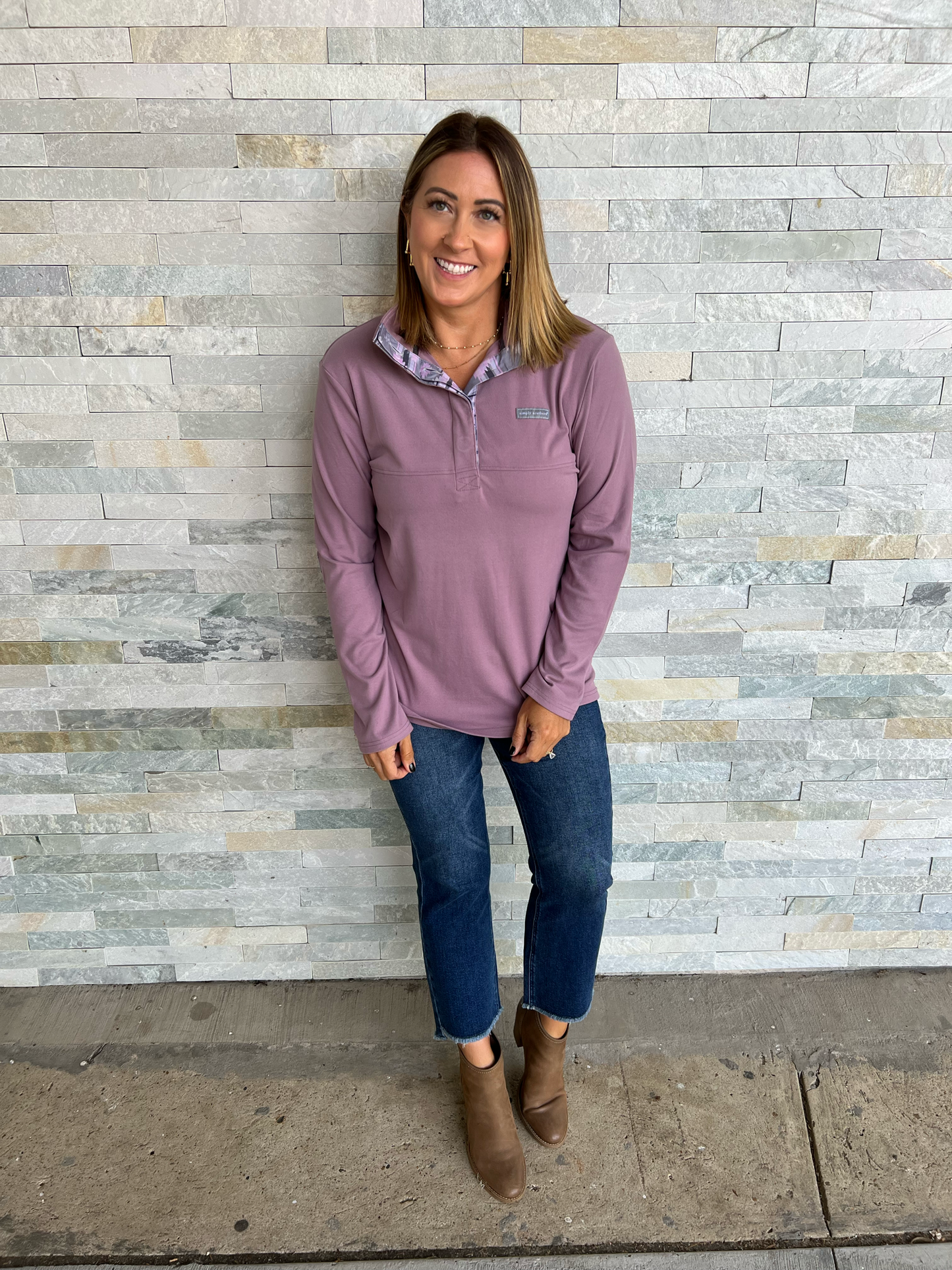 - Simply Southern Quarter Button up Pullover