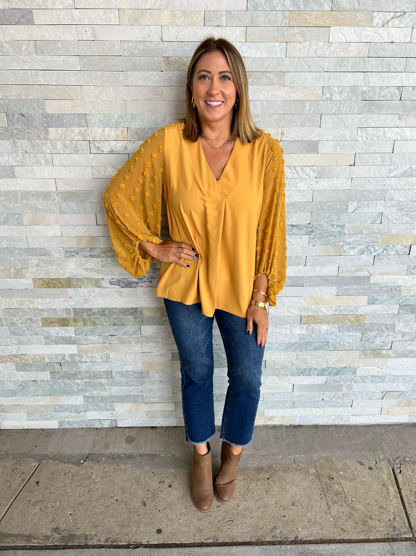 . Made for Sunshine Yellow Blouse