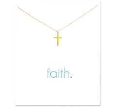 . Faith Cross Card Necklace