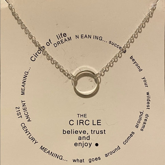 . Meaning of The Circle Card Necklace
